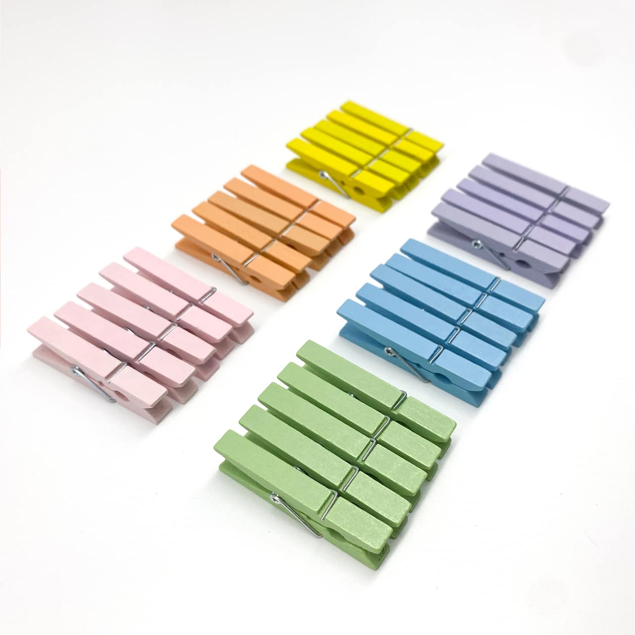 12 Packs: 30 ct. (360 total) Medium Pastel Clothespins by Recollections™